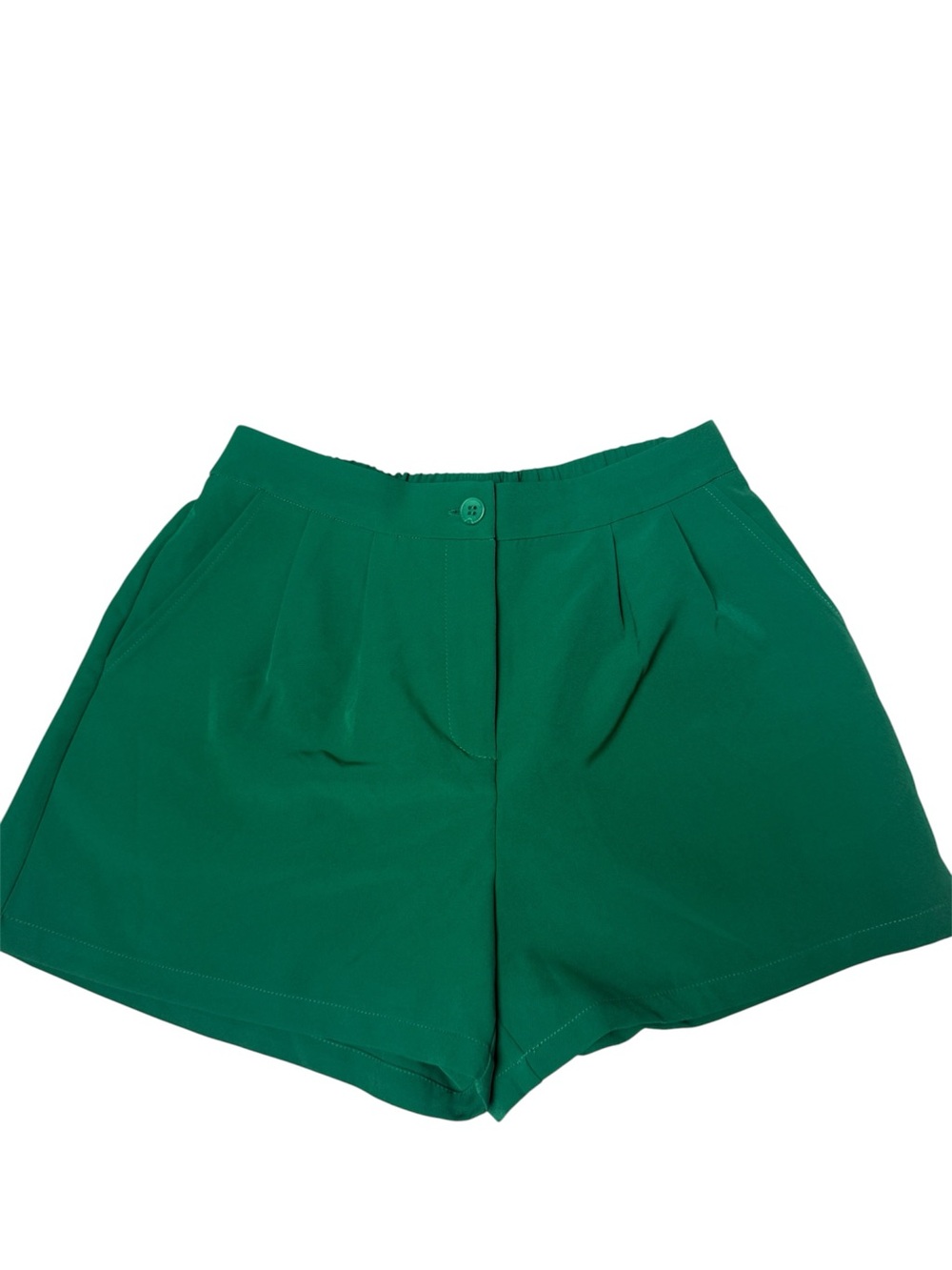Sincerely Jules High-Waist Emerald Green Tailored Shorts